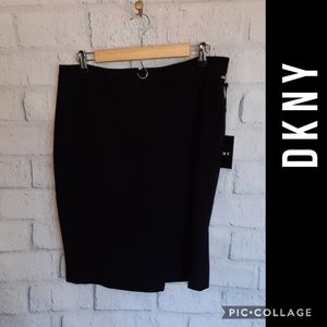 DKNY faux wrap dress skirt